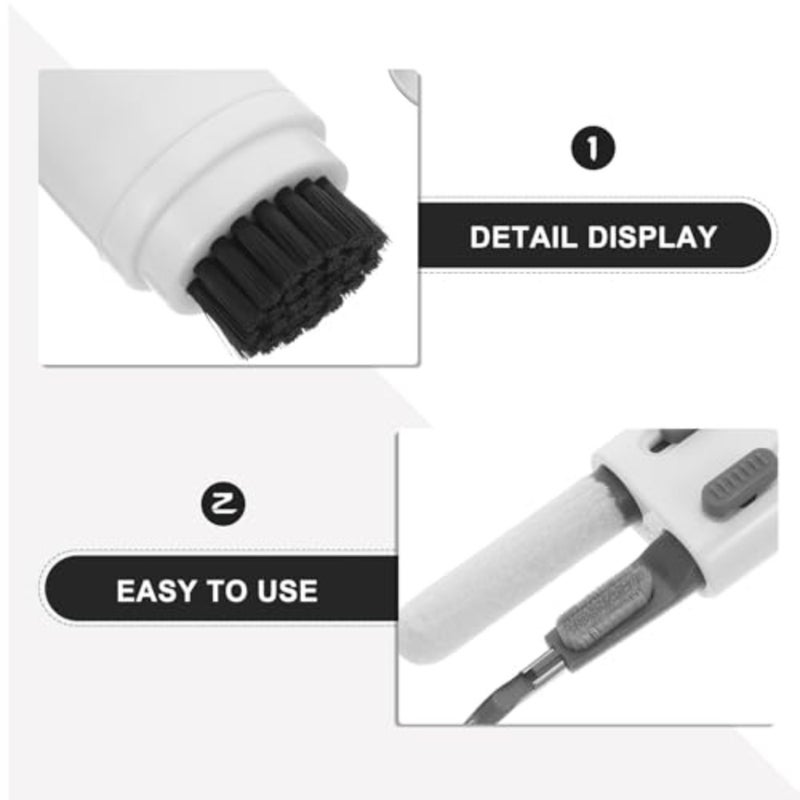 Artibetter 6-in-1 Multi-Function Electronic Cleaning Kit with Keyboard Cleaner Brush and Earbud Cleaning Pen for Portable Devices, Laptops, Phones, and Headsets Maintenance - Image 3