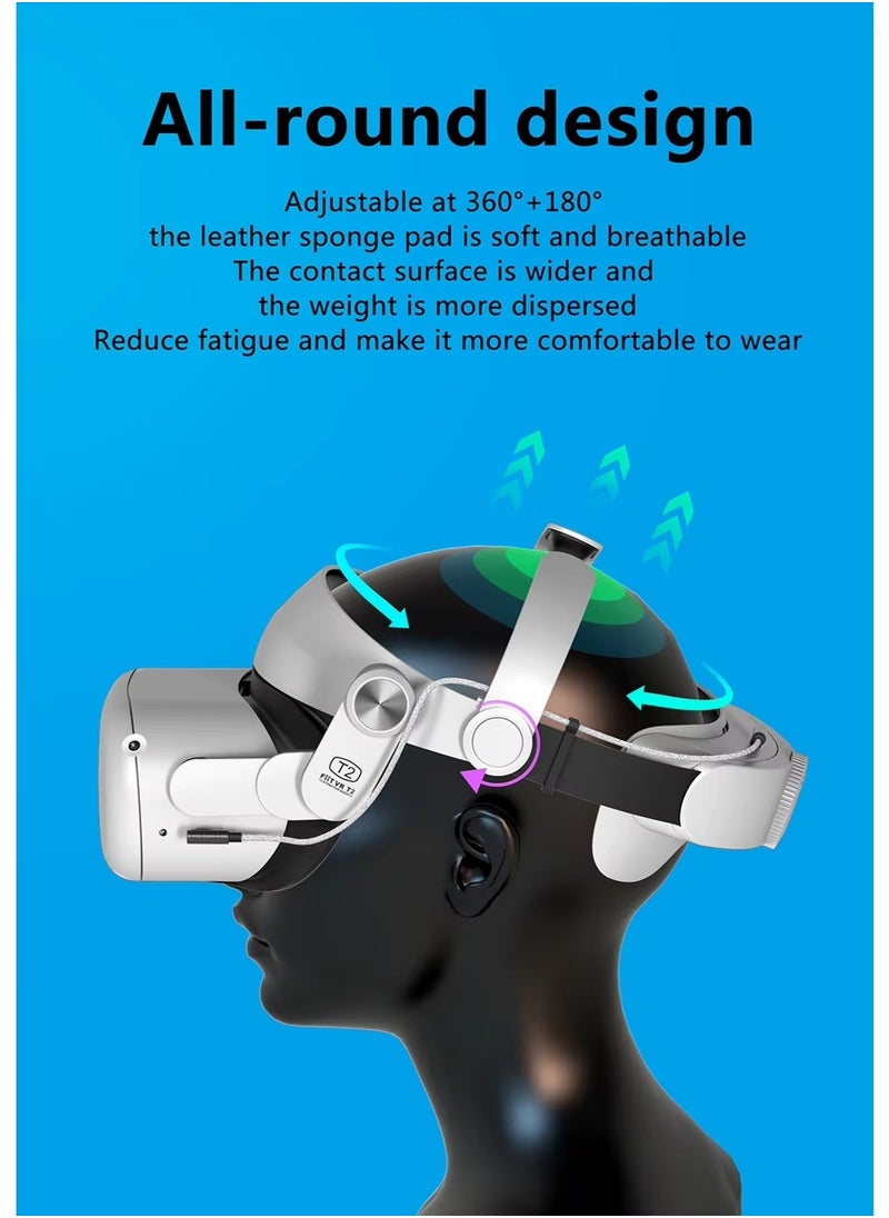FIIL Adjustable Head Strap Compatible with Quest 2 Replacement for Quest 2 Elite Strap Accessories for Enhanced Support and Comfort in VR Suitable for Children and Adults  - Image 2