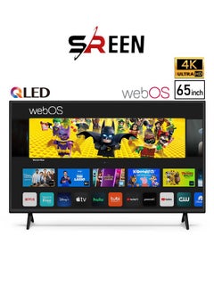 سرين 65 شاشة QLED ذكية بدون إطار - 4K Smart - نظام تشغيل Web Os مع جهاز تحكم سحري - SRET-65S4KWQ1  - Image 1