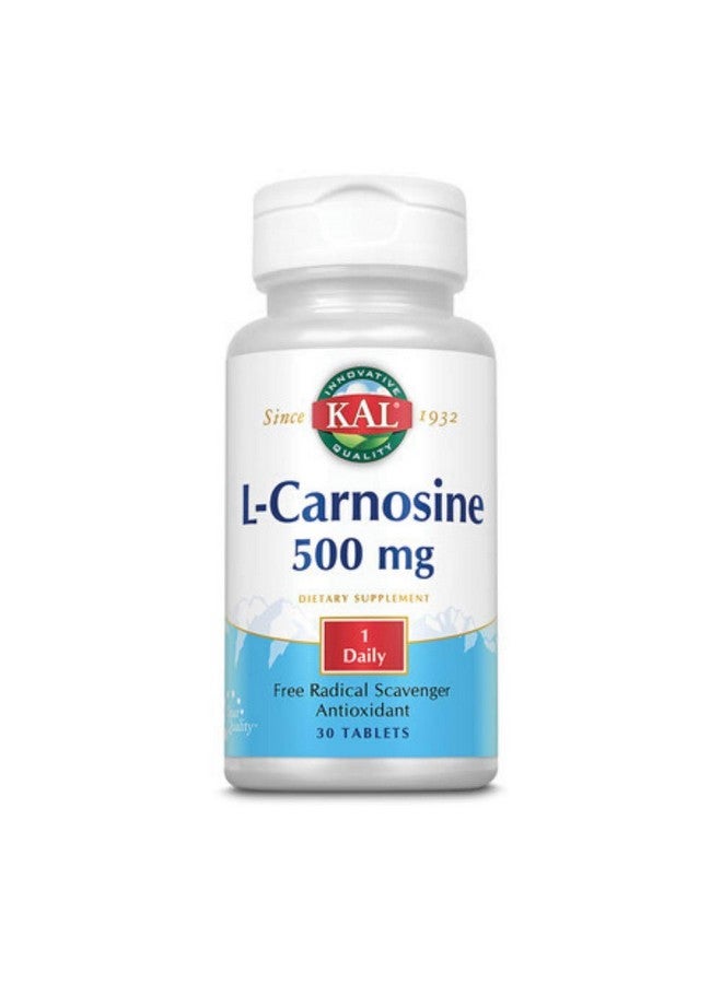 KAL 500 Mg L-carnosine Tablets, 30 Count