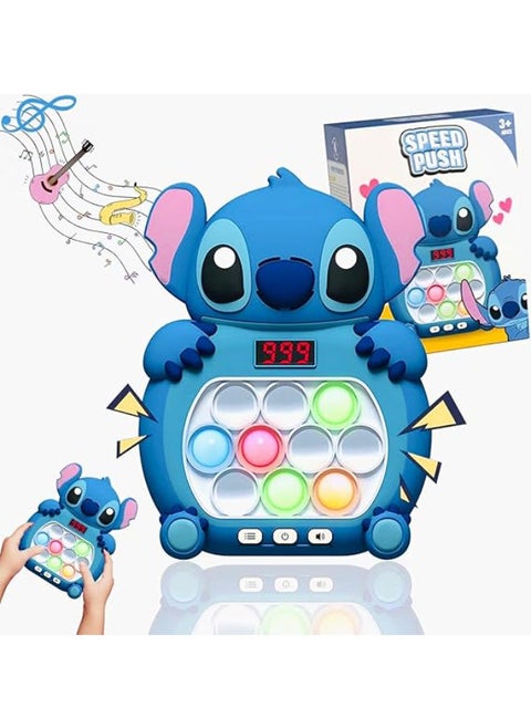 STitch Toy Pop It Electronic, Fast Speed Push Game, Quick Push Bubble Game for Children, Pop it Fidget Game STi-tch Toys, Bubble Sensory Fidget Toy.