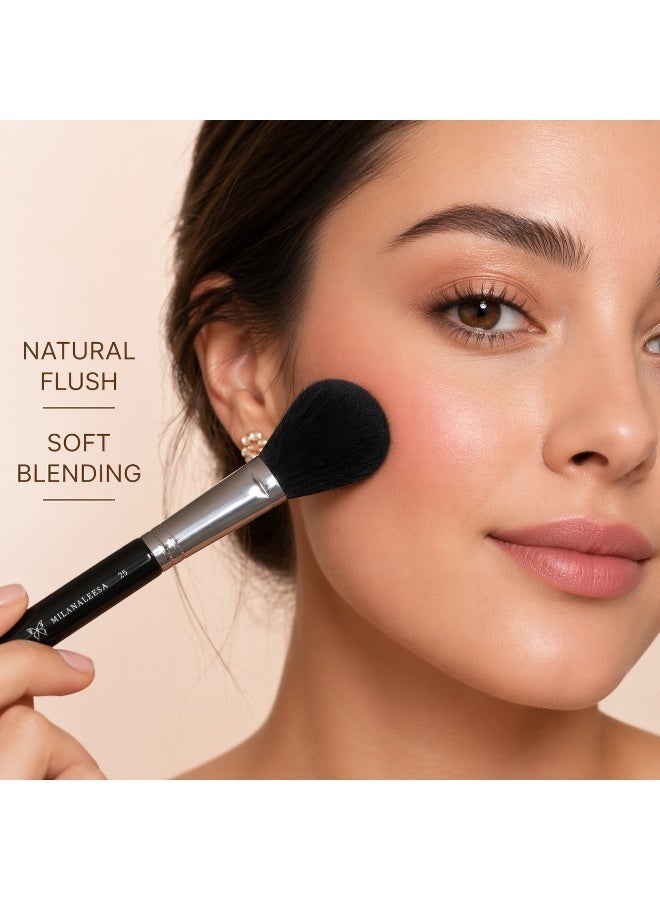 Blush Brush for Face – Soft Makeup Brush for Powder & Cream Blush – Fluffy Face Brush for Smooth Blending, Natural Finish & Even Application – Milana Leesa - Image 3