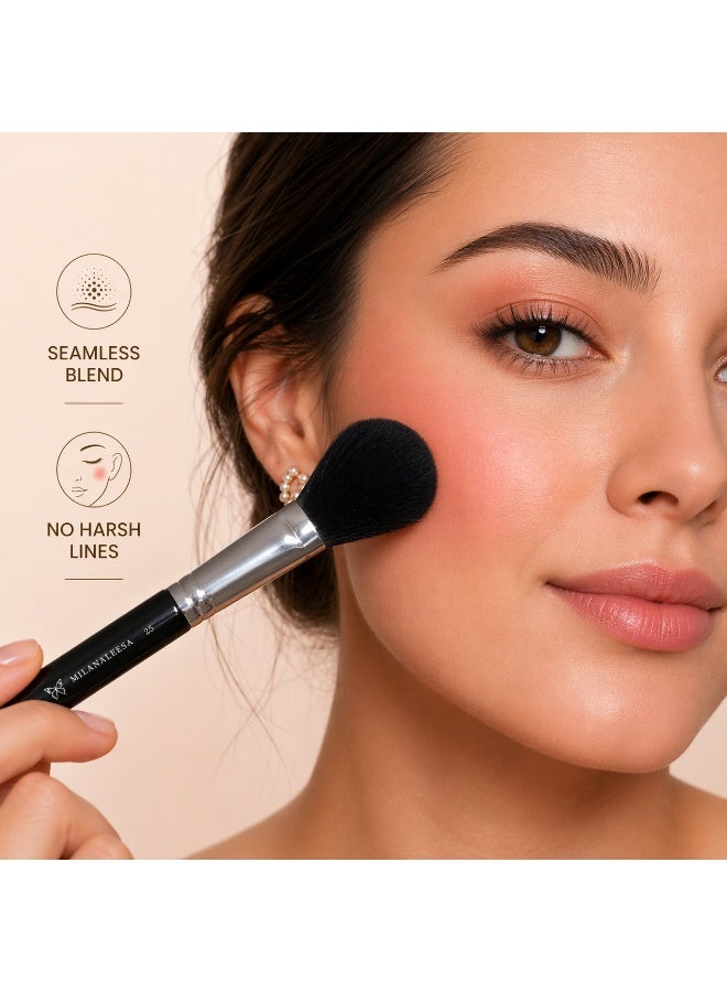 Blush Brush for Face – Soft Makeup Brush for Powder & Cream Blush – Fluffy Face Brush for Smooth Blending, Natural Finish & Even Application – Milana Leesa - Image 5