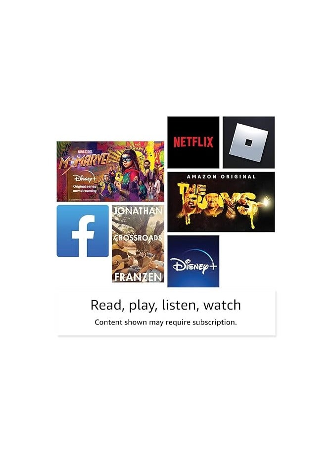 ريبنيو جهاز لوحي fire HD 8 PLUS بشاشة مقاس 8 بوصة تدعم HD مزود بمساحة تخزين 32 جيكا بايت مع معالج أسرع بنسبة 30% مصمم للترفيه المحمول (اسود اصدار حديث) - Image 3