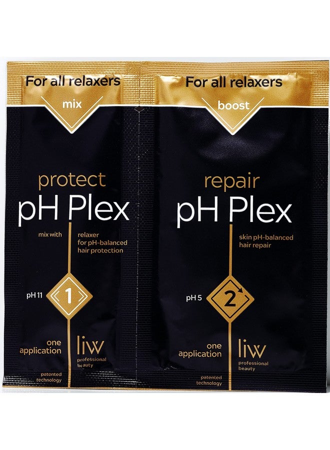 LIW Ph Plex 1 Protect & 2 Repair Relaxer Hair Care Set To Protect & Repair During Relaxer Treatment; Repairs Damaged Hair - Image 1