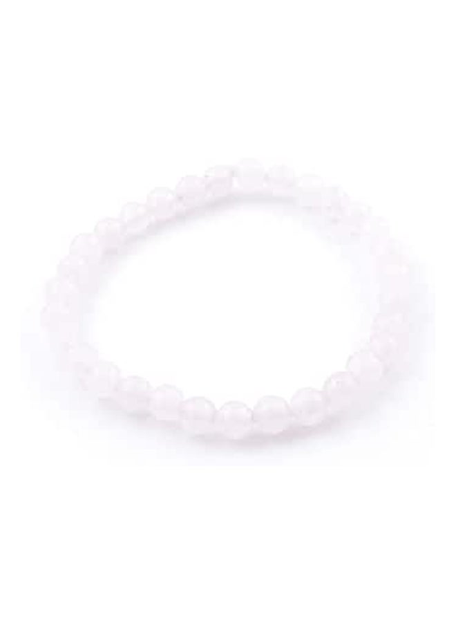 Elastic Bracelet with Natural Stones in Various Sizes and Stones