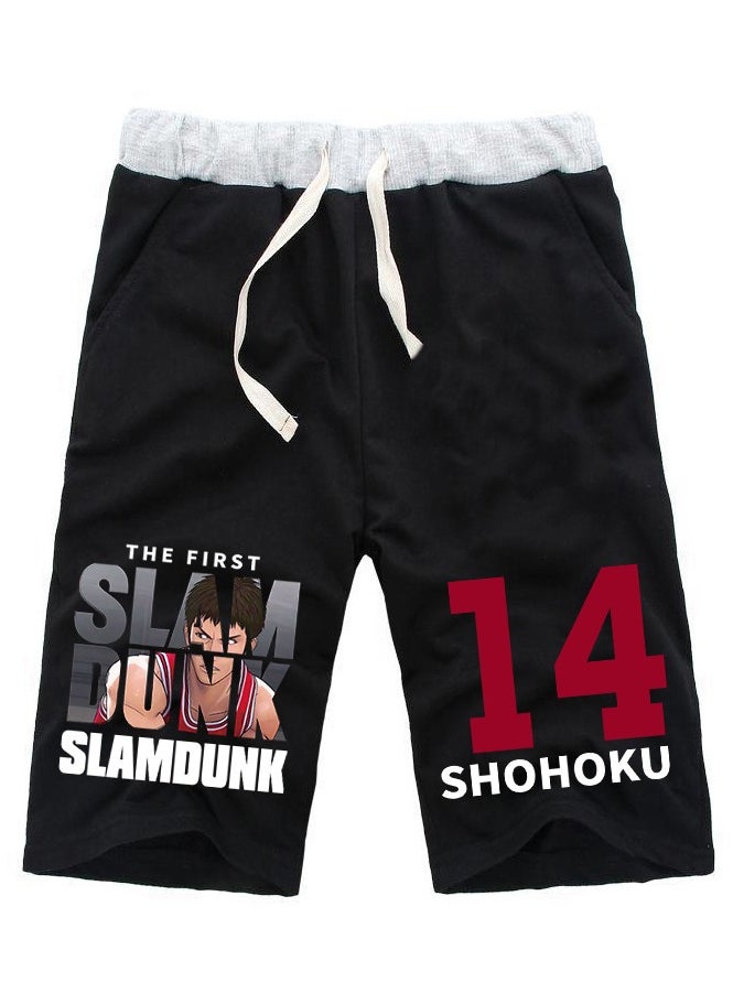 KUYING New Slam Dunk Master Printed Loose Five Point Casual Pants  - Image 1
