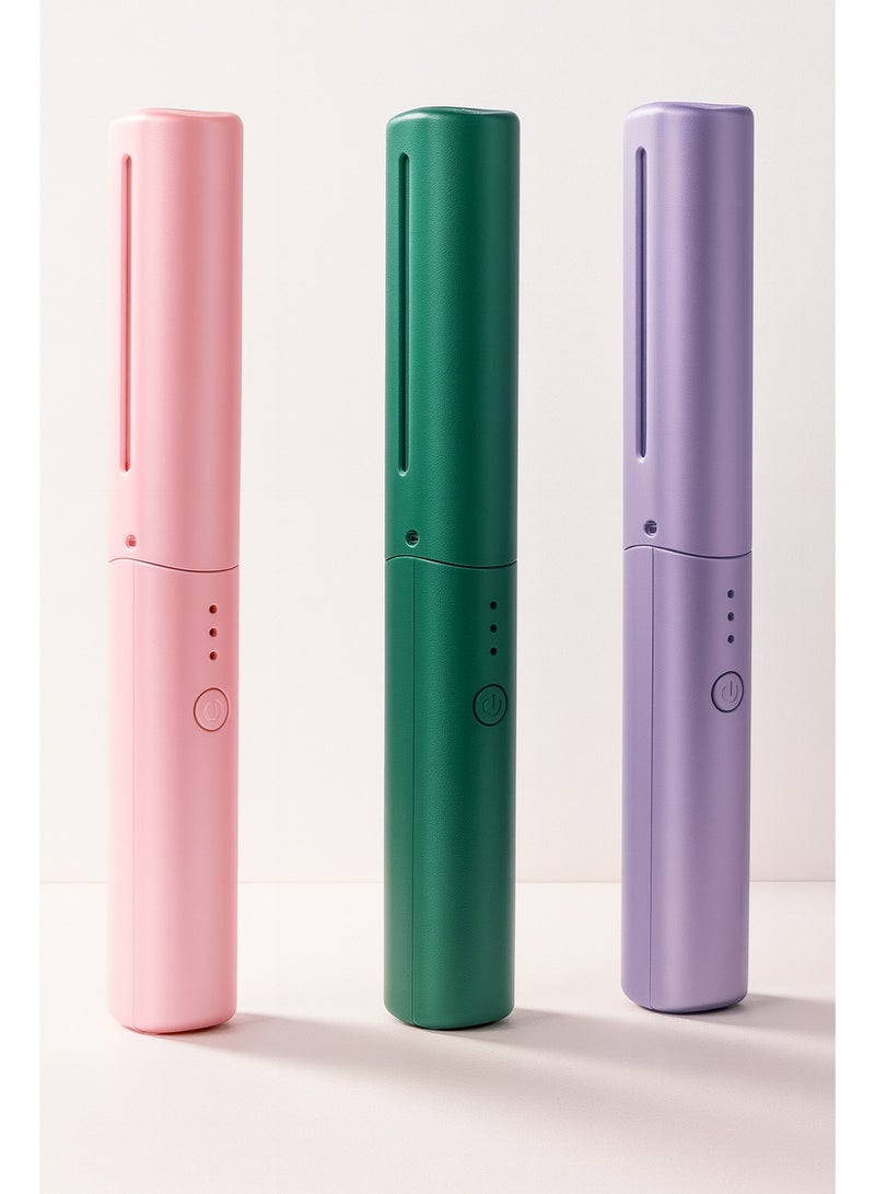 Panvil Professional Cordless Hair Straightener Comb – Advanced Ceramic Heating, USB Rechargeable, Fast Heating, Anti-Scald Protection, Lightweight & Compact Hair Styling Tool – Ideal for Travel, Home, Office & On-the-Go Touch-Ups for Smooth, Frizz-Free Hair - Image 1