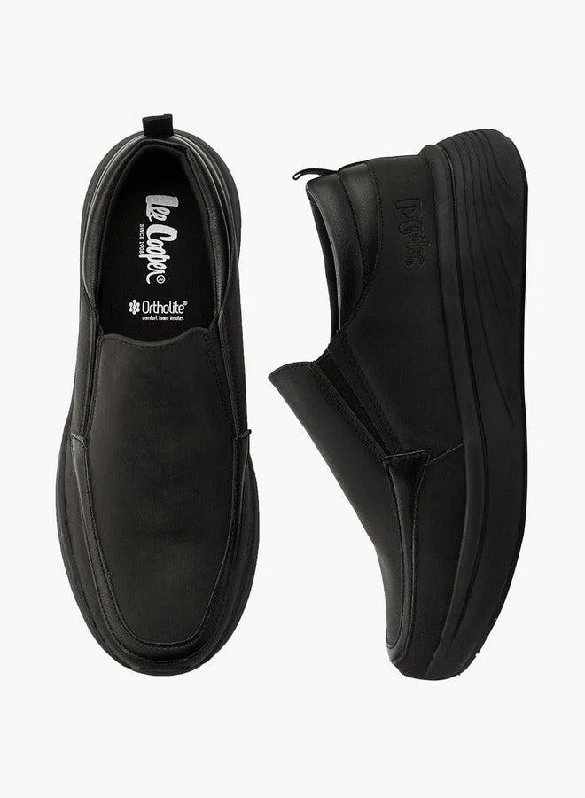 لي كوبر أحذية رجالية سادة سهلة الارتداء