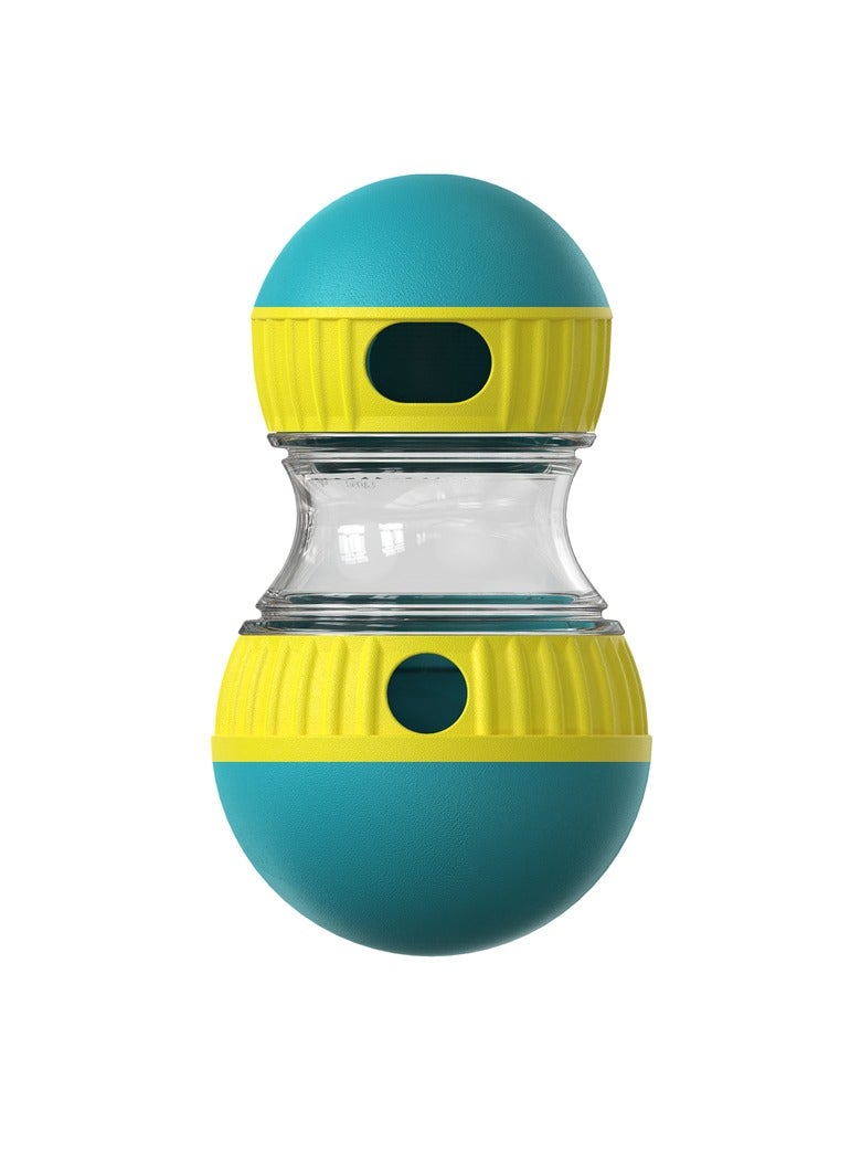 ارواق لعبة تفاعلية للكلاب، لعبة كرة طعام قابلة للحمل وآمنة للكلاب، لعبة ألغاز غنية بتوزيع الحلوى للكلاب، لعبة تغذية بطيئة للكلاب الكبيرة والمتوسطة والصغيرة، (قطعة واحدة، لون أزرق) - Image 1