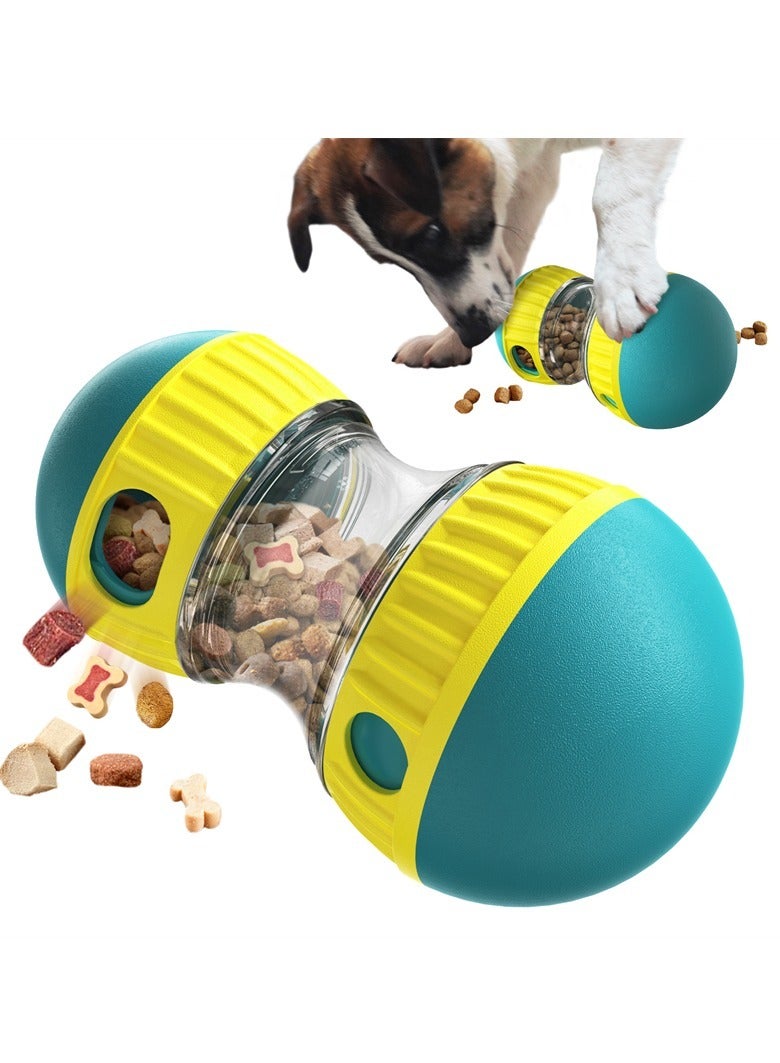 ارواق لعبة تفاعلية للكلاب، لعبة كرة طعام قابلة للحمل وآمنة للكلاب، لعبة ألغاز غنية بتوزيع الحلوى للكلاب، لعبة تغذية بطيئة للكلاب الكبيرة والمتوسطة والصغيرة، (قطعة واحدة، لون أزرق) - Image 2