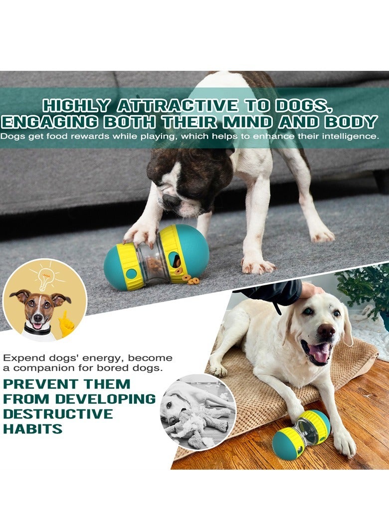 ارواق لعبة تفاعلية للكلاب، لعبة كرة طعام قابلة للحمل وآمنة للكلاب، لعبة ألغاز غنية بتوزيع الحلوى للكلاب، لعبة تغذية بطيئة للكلاب الكبيرة والمتوسطة والصغيرة، (قطعة واحدة، لون أزرق) - Image 5