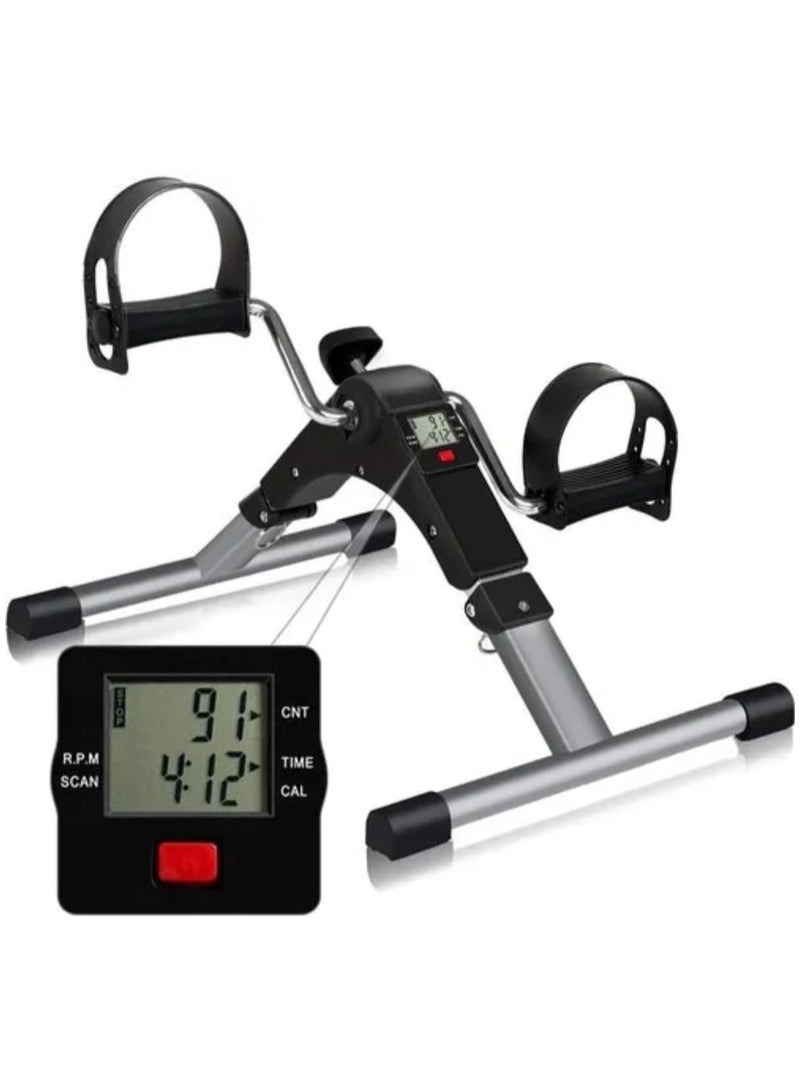 Generic Mini Pedal Exercise Bike with LCD Monitor – Portable Under Desk Cycle for Arms & Legs, Adjustable Resistance, Indoor Rehab Fitness Equipment  - Image 1