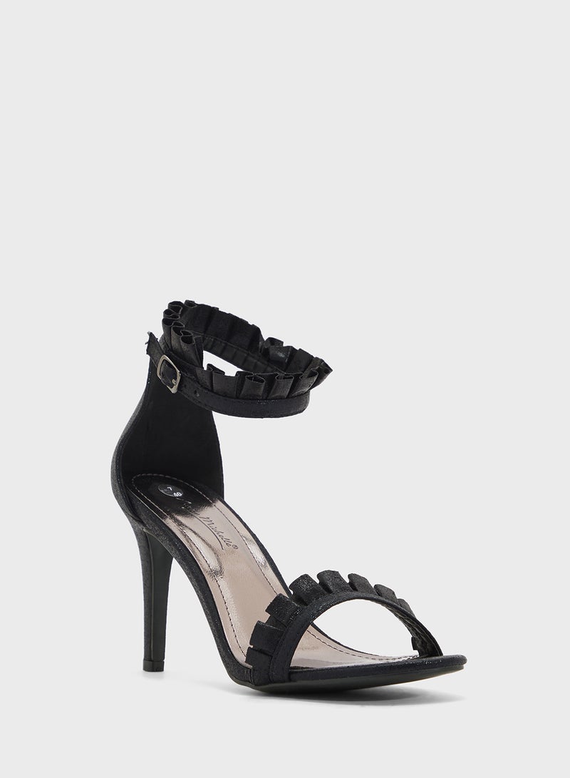 Anne Michelle Stiletto Heel With Frill Detail  - Image 2