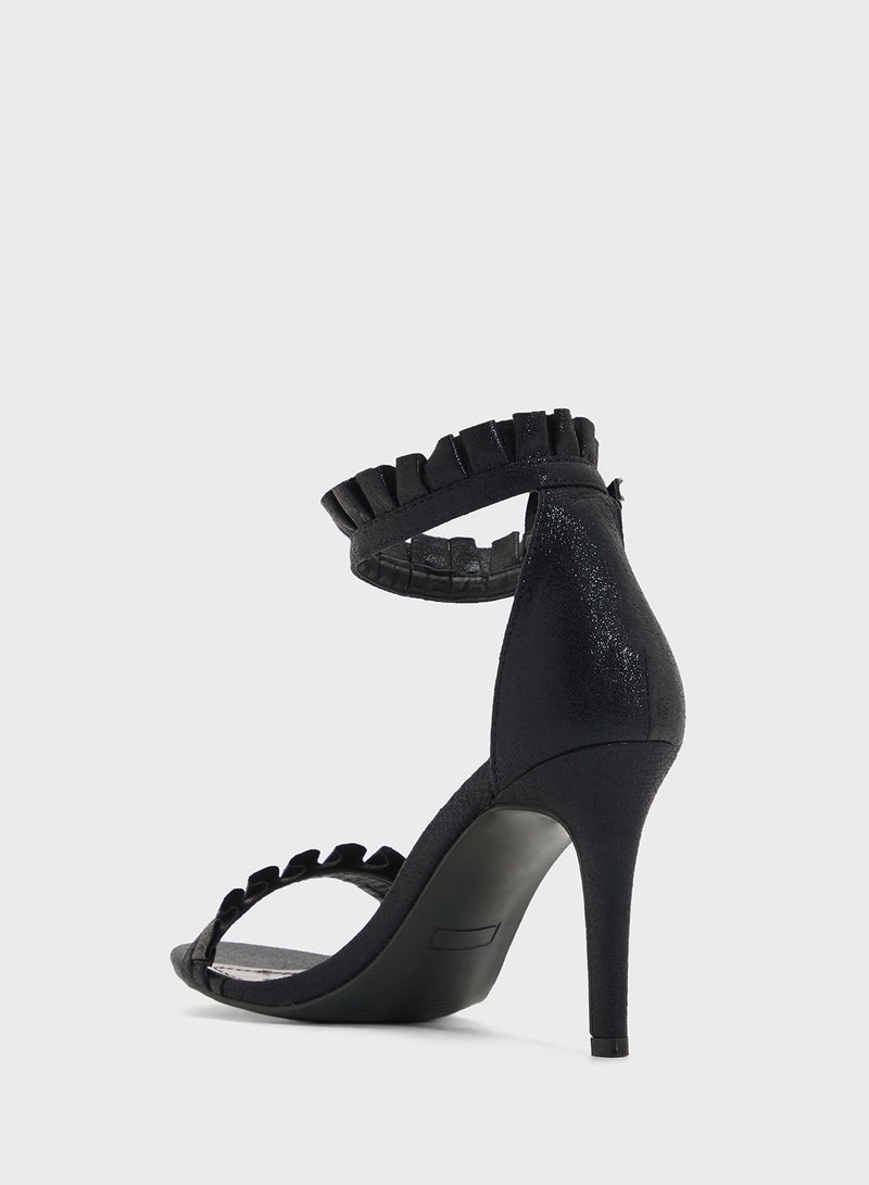 Anne Michelle Stiletto Heel With Frill Detail  - Image 3