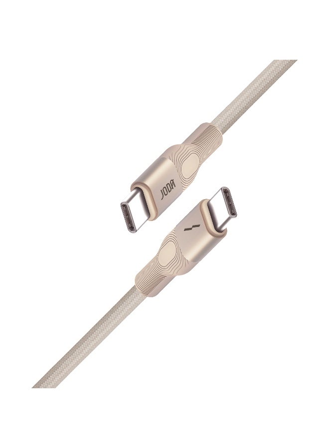 JODA كابل شحن مغناطيسي USB-C إلى USB-C بقوة 60 واط (1.2م، رمادي تيتانيوم) – شحن سريع بدون تشابك ومزامنة بيانات لجهاز MacBook Pro/Air، iPad Pro/Air، Samsung Galaxy، Pixel والمزيد - Image 4