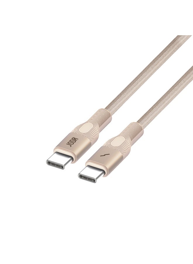 JODA كابل شحن مغناطيسي USB-C إلى USB-C بقوة 60 واط (1.2م، رمادي تيتانيوم) – شحن سريع بدون تشابك ومزامنة بيانات لجهاز MacBook Pro/Air، iPad Pro/Air، Samsung Galaxy، Pixel والمزيد - Image 5