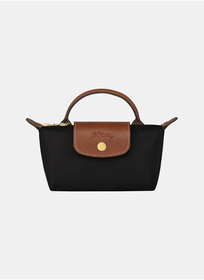 Longchamp - Longchamp Women's Classic Fashion Versatile Mini Makeup Bag, Handbag, Shoulder Bag, Handheld Small Bag Black - Image 1