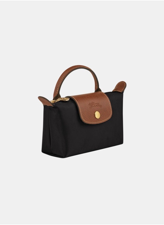 Longchamp - Longchamp Women's Classic Fashion Versatile Mini Makeup Bag, Handbag, Shoulder Bag, Handheld Small Bag Black - Image 1