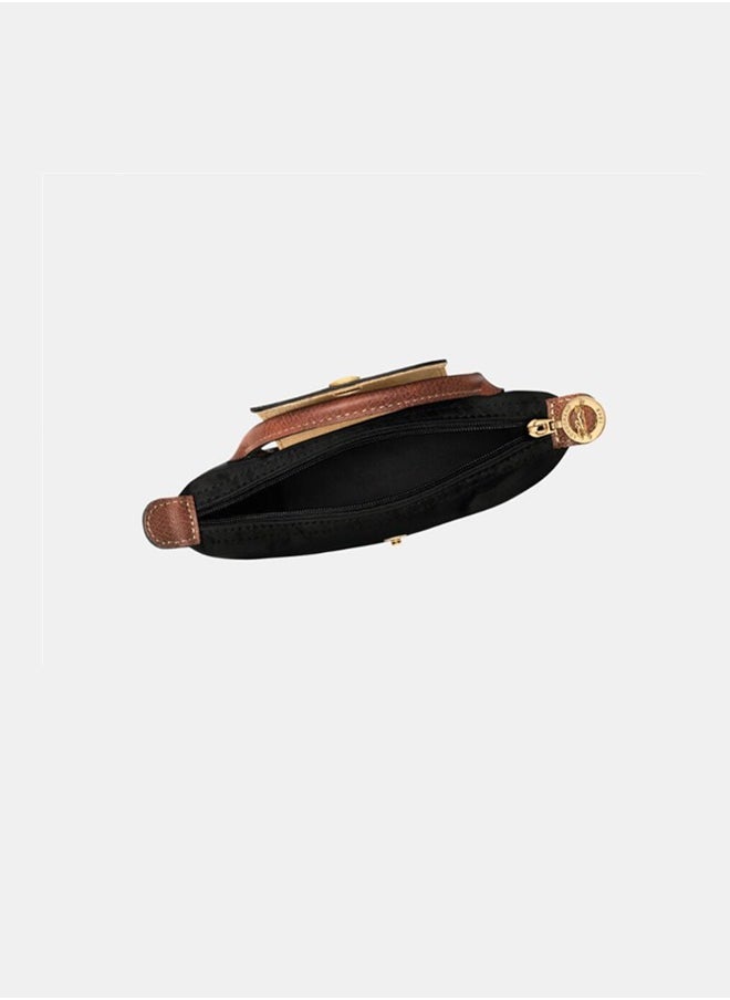 Longchamp - Longchamp Women's Classic Fashion Versatile Mini Makeup Bag, Handbag, Shoulder Bag, Handheld Small Bag Black - Image 1