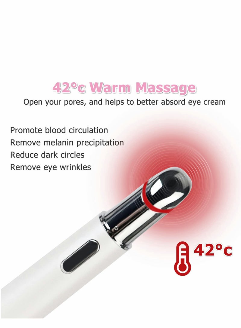 Excefore Anti Aging Sonic Eye Massage 42℃ Heated Eye Massager, 2 LED Light Therapy Eye Facial Massage with High Frequency Vibration To Relieve Eye Fatigue, Remove Dark Circles And Puffiness - Image 3