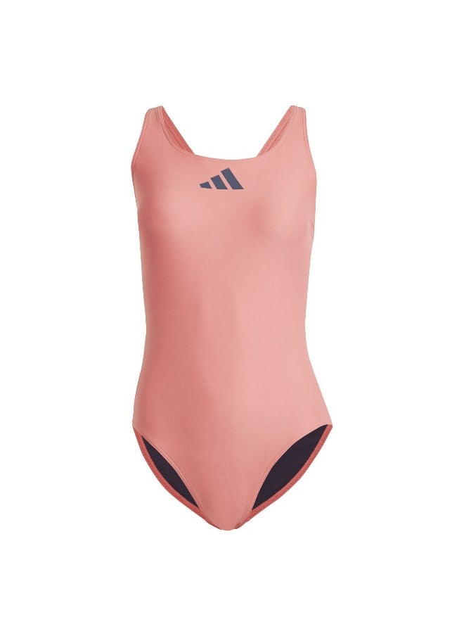 Adidas adidas 3 Bars Suit Red Swim Swimwear 26"  - Image 2