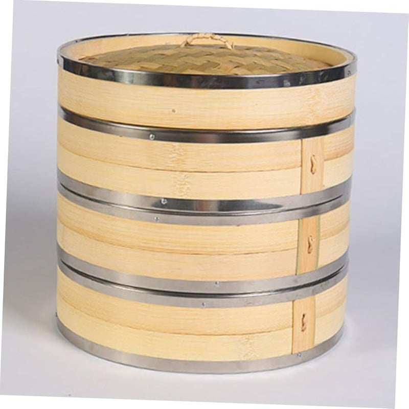 سلة بخار الخيزران صديقة للبيئة للطهي الصحي للحوم والزلابيا والحلويات - Image 4