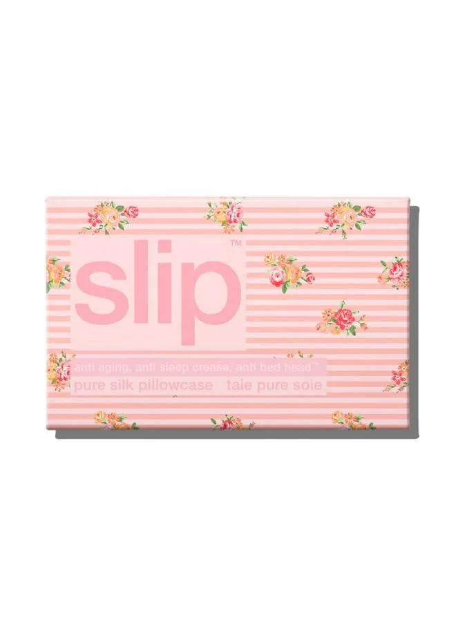 SLIP slip pure silk queen pillowcase - petal
