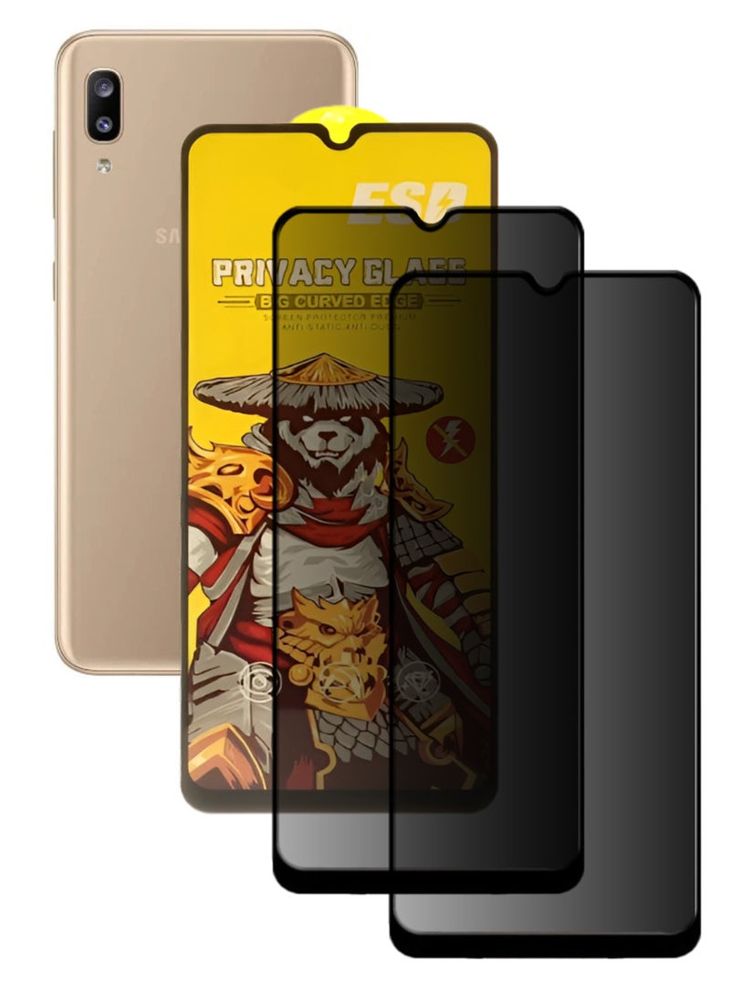 ESD 2 Pieces Tempered Dustproof Privacy Glass Screen Protector Compatible For Samsung Galaxy A20 - Image 1