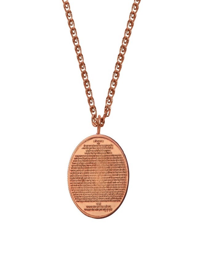 Pray Everyday Hanuman Chalisa Copper Pendant – Spiritual Locket with Full Chalisa Inside, Divine Talisman for Men - Image 4