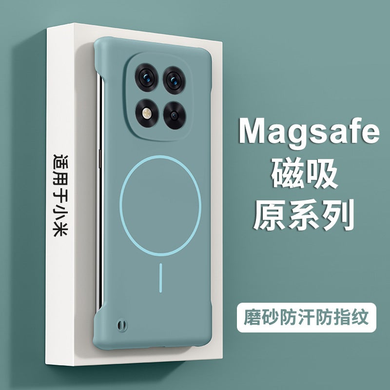 غطاء واقي بPC باللون Wave Blue لـ Redmi Note 14 مع تصميم بدون إطار وتبديد الحرارة مع مقاوم للصدمات مع حماية من السقوط للرحلات اليومية لترتيب الأغراض للاستخدام العملي - Image 1