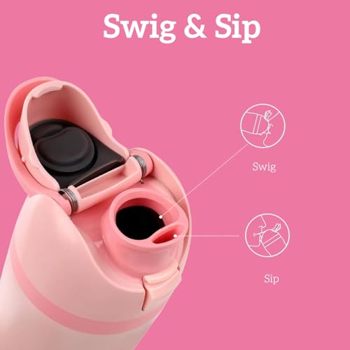 ALTLAU Replacement Lid for Owala, Compatible with Owala Cup 16oz 24oz 32oz 40oz, One Button Water Bottle Top Replacement Lid, Leakproof, BPA-Free Cap Replacement (Pink) - Image 5