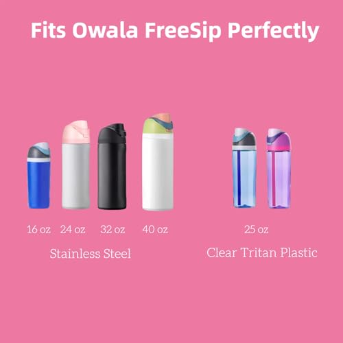 ALTLAU Replacement Lid for Owala, Compatible with Owala Cup 16oz 24oz 32oz 40oz, One Button Water Bottle Top Replacement Lid, Leakproof, BPA-Free Cap Replacement (Pink) - Image 3