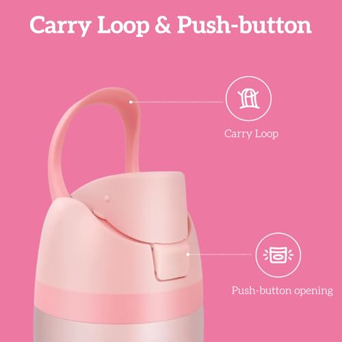 ALTLAU Replacement Lid for Owala, Compatible with Owala Cup 16oz 24oz 32oz 40oz, One Button Water Bottle Top Replacement Lid, Leakproof, BPA-Free Cap Replacement (Pink) - Image 4