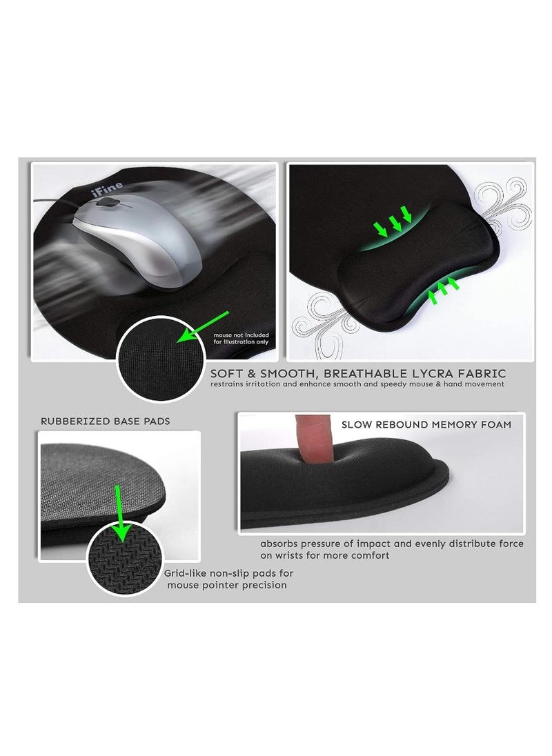 Y&D - Black Myth Wukong Enlarged Superfine Fiber Soft Smooth Memory Foam Ergonomic Mouse Pad Keyboard Wrist Rest Comfortable for Desktop Laptop Mac or Gaming Stress Free Typing - Image 1