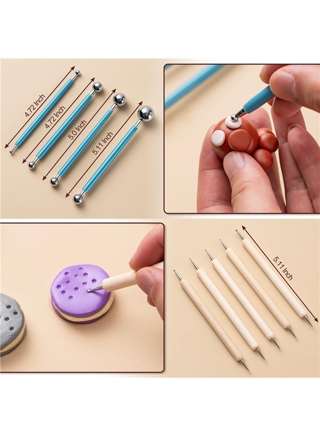 yongsheng Clay Tools Kit, 27 PCS Pottery Tools, Practical Polymer Clay Sculpting Tools Kit, Air Dry Clay Tools Set for Adults, Pottery Craft - Image 5