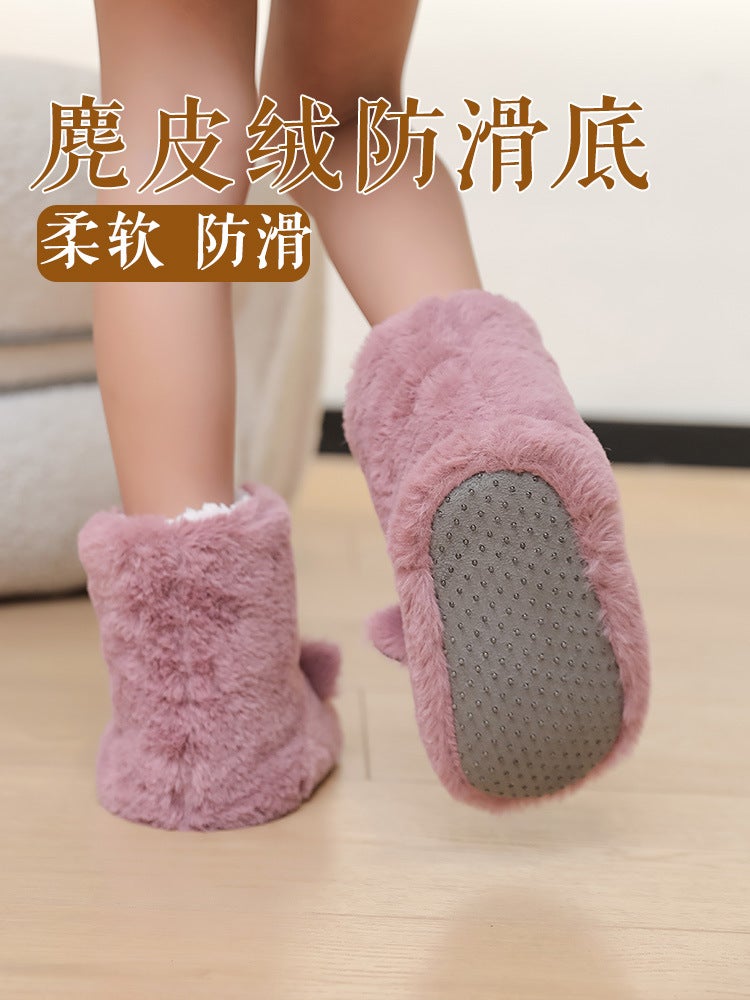 Children'S Floor Socks Baby Indoor Home Toddler Socks Fleece-Lined Thickened Baby Non-Slip Shoes Socks Shoes Cotton Shoes - Image 3
