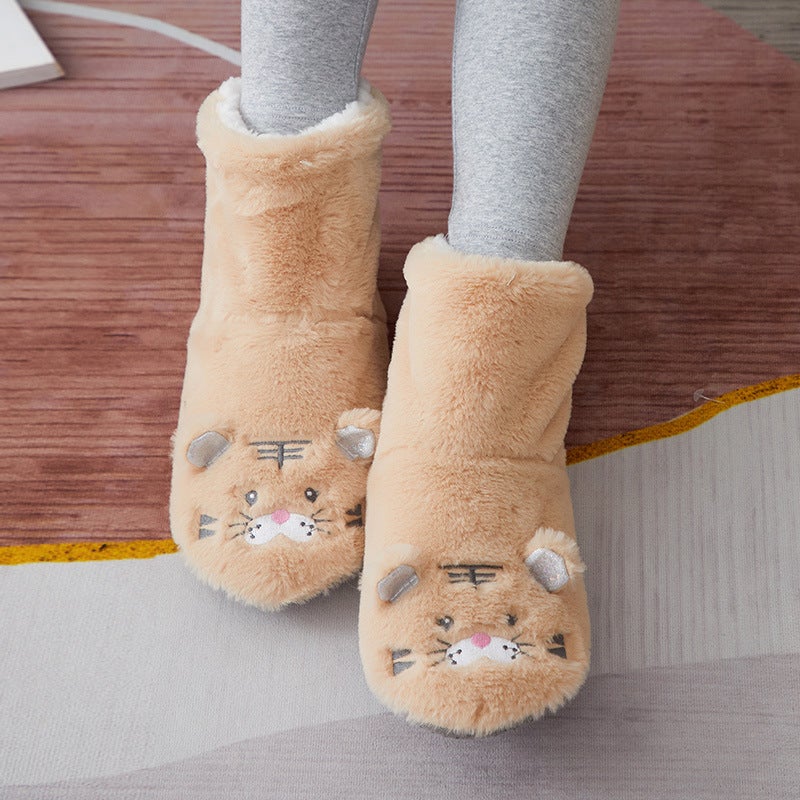 Children'S Floor Socks Baby Indoor Home Toddler Socks Fleece-Lined Thickened Baby Non-Slip Shoes Socks Shoes Cotton Shoes - Image 1