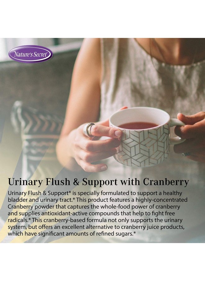 Nature's Secret - Nature's Secret Urinary Flush & Support with Cranberry Promotes Healthy Bladder & Urinary Tract - 8 Botanical Concentrate Blends to Flush & Soothe - Healthy Elimination & Detoxification - 60 Capsules - Image 1
