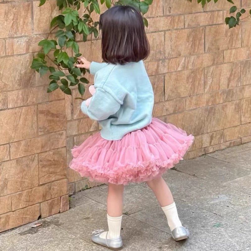 Style Gabon Girls Tutu Skirt Second Generation Convex Half-Length Gauze Skirt Baby One-Year-Old Dress Princess Skirt Sweet - Image 4
