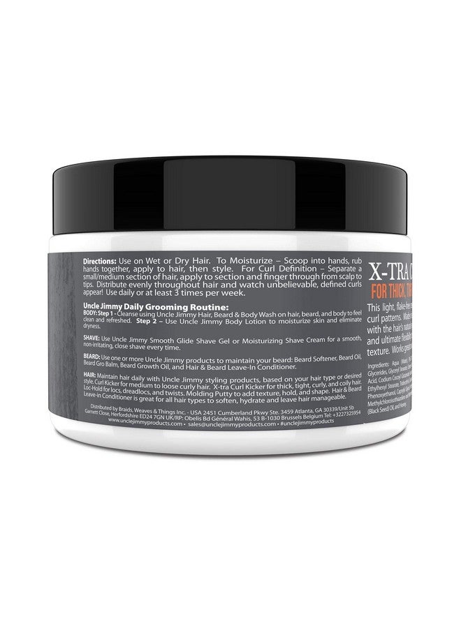 Uncle Jimmy X-TRA Curl-Kicker For Thick, Frizzy, Wavy, Tight, Curly and Coily Hair 8oz (V072) - Image 5