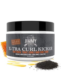 أونكل جيمي مستحضر Uncle Jimmy X-TRA Curl-Kicker للشعر الكثيف والمجعد والمموج والمشدود والمجعد والمتعرج 8 أونصة (V072)  - Image 2