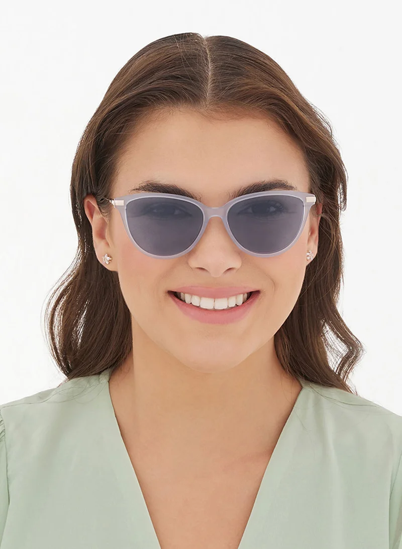30 سندايز نظارات شمسية نسائية Lily عين القطة بحماية UV400 (أزرق)