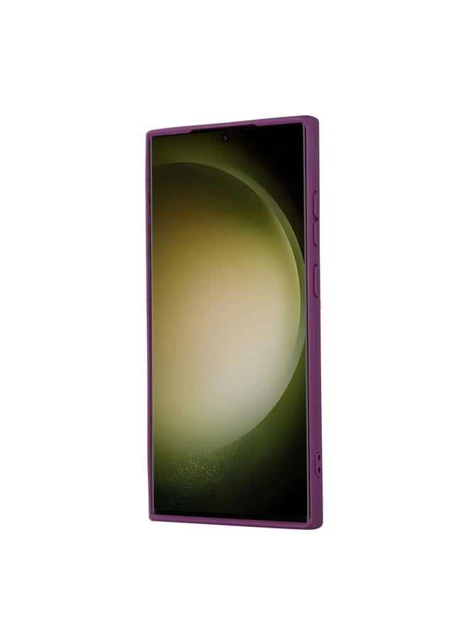 S-TOP Case For Samsung Galaxy S23 Ultra 5G Horizontal Card Bag Ring Holder Phone Case with Dual Lanyard - Image 3