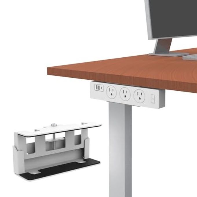 Monzlteck Universal Power Strip Mount Under Desk Or Wall Fits 1.6" To 2.4" Width - Image 3