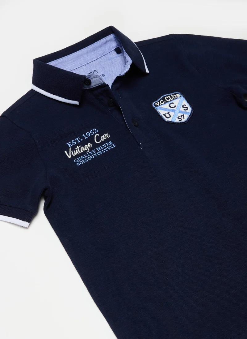 Ovs Ovs Polo M/C     Dark Blue