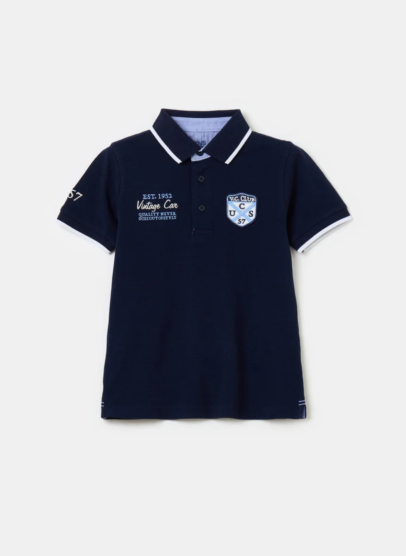 Ovs Ovs Polo M/C     Dark Blue