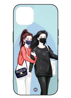 Service Zone Protective Printed Mobile Cover Girls With Mask Design For Apple iPhone 11  - Image 1