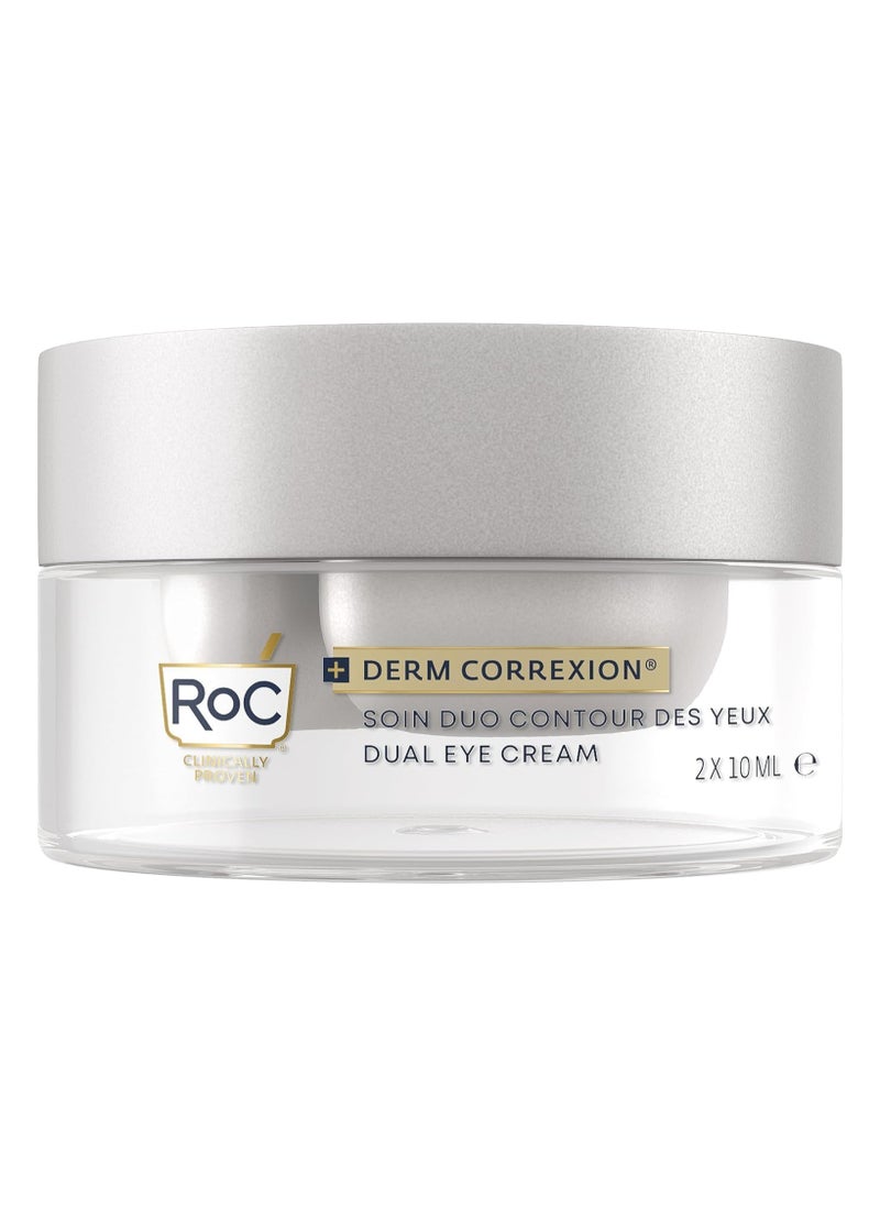 RoC - Derm Correxion Dual Eye Cream 2 in 1 Eye Duo for Visible Eye Lift Upper Eye Gel and Lower Eye Cream Dermatologist Approved10ml - Image 1