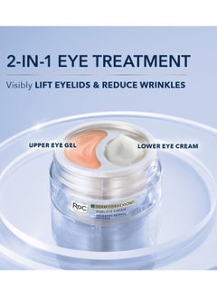 RoC Derm Correxion Dual Eye Cream 2 in 1 Eye Duo for Visible Eye Lift Upper Eye Gel and Lower Eye Cream Dermatologist Approved10ml  - Image 4